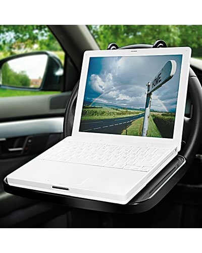 Tablette pour volant ou appuie-tête