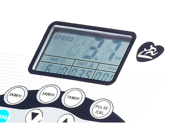ecran de controle tapis de course lf-312 newgen avec vitesse programme inclinaison et distance parcourue