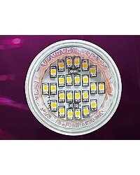 4 Ampoules 24 LED SMD GU10 blanc chaud