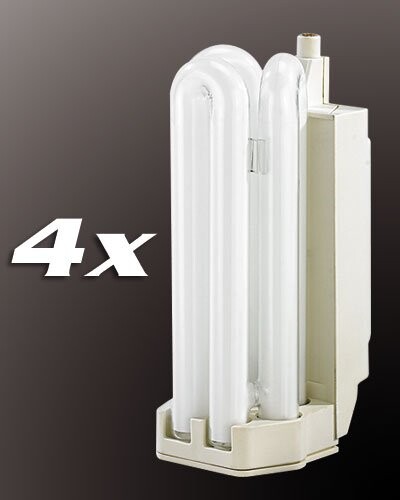 4 Ampoules basse consommation R7S 118 mm 24 W blanc chaud