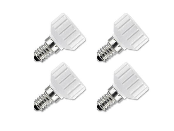 4 convertisseurs de douilles - Culot E14 vers ampoule GU10
