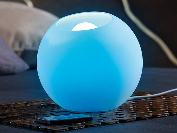 Boule à LED multicolore avec télécommande