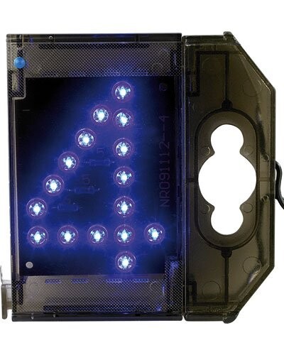 Chiffre lumineux à LED - ''4'' bleu