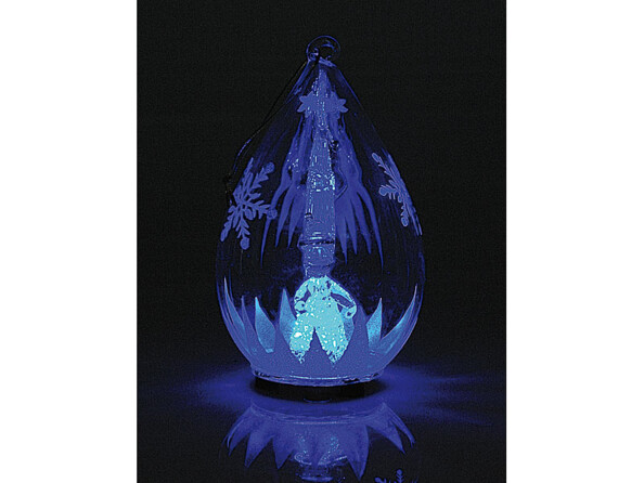 Décorations lumineuses en verre soufflé, lot de 2