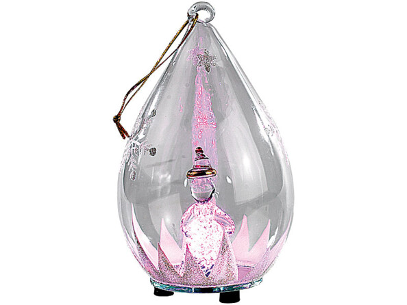 Décorations lumineuses en verre soufflé, lot de 2