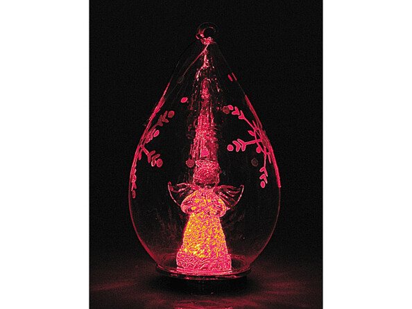 Décorations lumineuses en verre soufflé, lot de 2