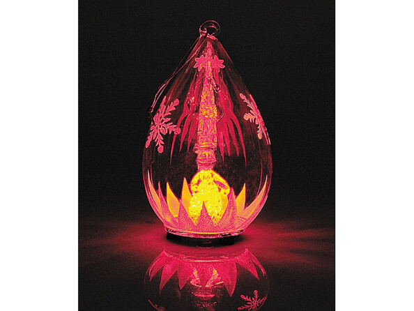 Décorations lumineuses en verre soufflé, lot de 2