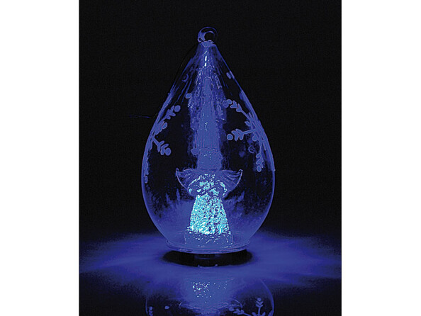 Décorations lumineuses en verre soufflé, lot de 2
