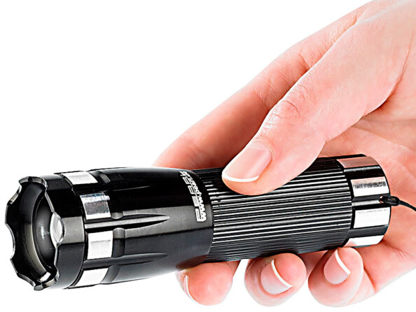 Lampe de poche LED Cree faisceau réglable d'une seule main