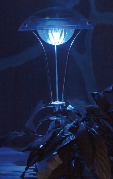 Lanterne solaire chromée à LED ''Rainbow''