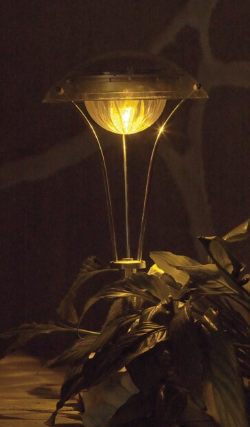 Lanterne solaire chromée à LED ''Rainbow''