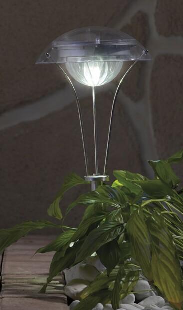 Lanterne solaire chromée à LED ''Rainbow''