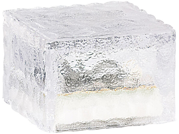 4 pavés lumineux à LED avec capteur solaire pour énergie et allumage auto