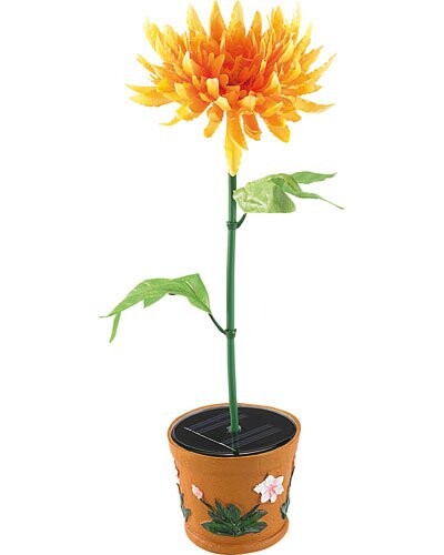 Plante artificielle à LED solaire couleur changeante