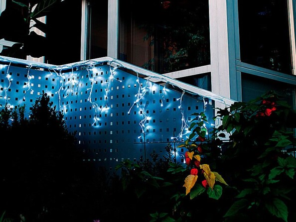 Rideau de lumière "Snow" - Blanc chaud