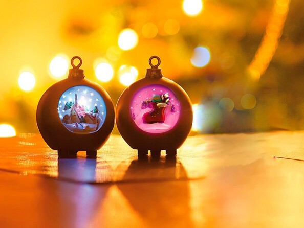 Set de Boules de Noël à ciel étoilé à LED