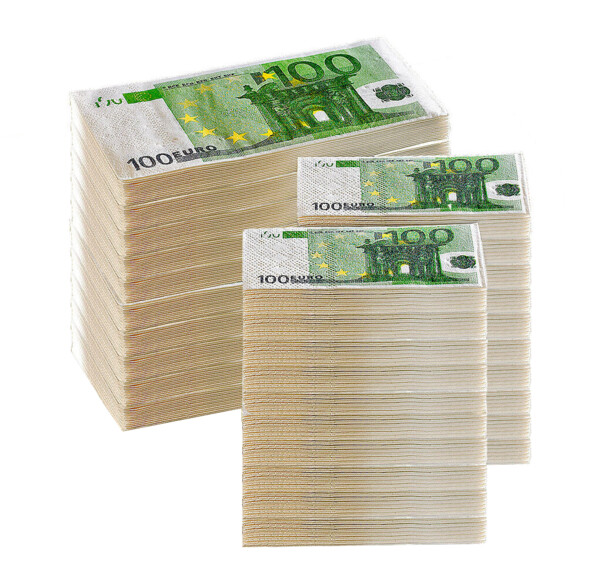 10 lots de mouchoirs et serviettes en papier imprimés 100 Euros