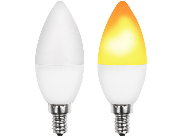 Ampoules LED E14 vue de l'efffet: lumière normale