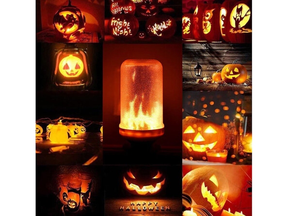 4 ampoules LED E27 avec effet flamme