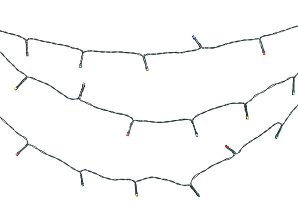 2 guirlandes lumineuses solaires pour extérieur - 4 couleurs - 10 m