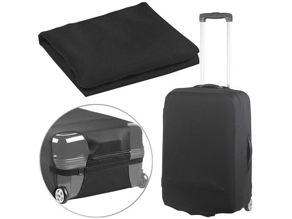 2 housses de protection élastiques pour valise jusqu'à 53 cm - Taille M