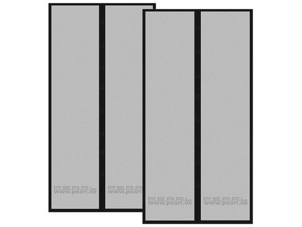 2 moustiquaires à fermeture magnétique