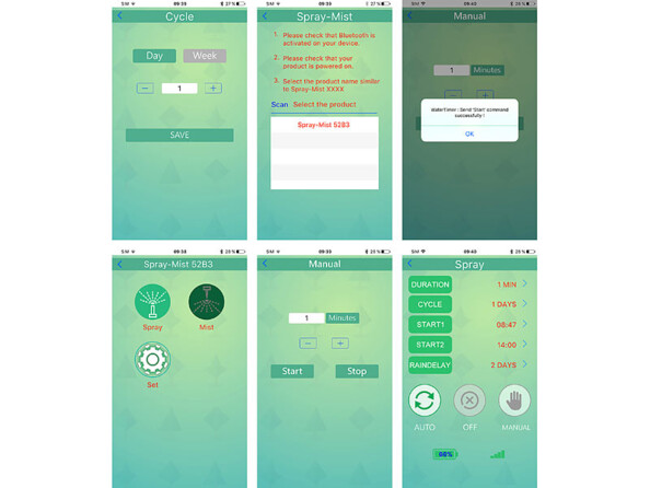 2 programmateurs d'arrosage avec bluetooth commandés par application