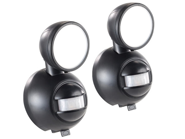 Lot de 2 spots à LED alimenté par piles, de la marque Luminea