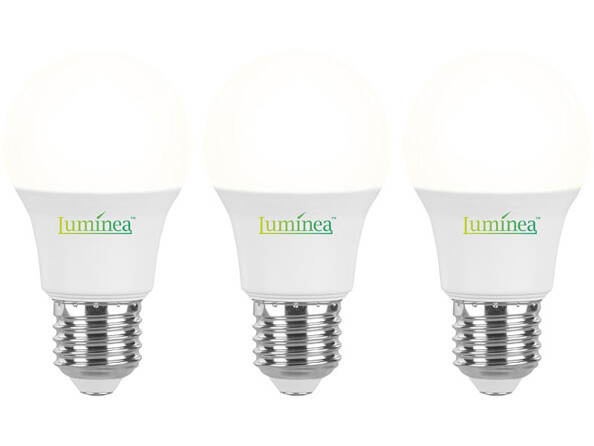 Pack de 3 ampoules LED avec culot E27 Luminea.