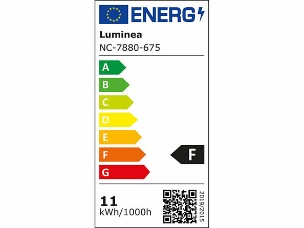 Classe d'efficacité énergétique des ampoules LED E27 à intensité variable Luminea.