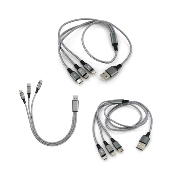 Lot de 3 câbles de chargement 3 en 1 Callstel.