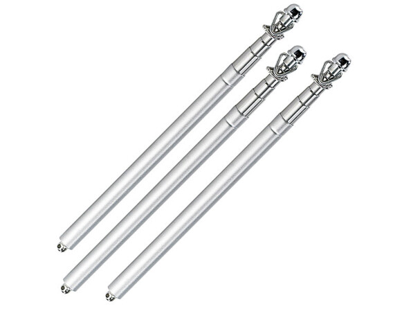 3 manches télescopiques pour drapeau