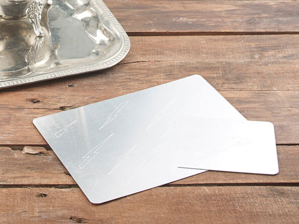 4 plaques nettoyantes pour argenterie