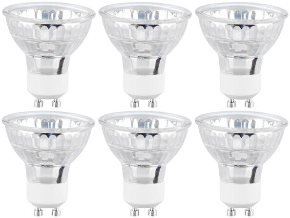 Pack de 6 spots LED GU10 de la marque Luminea.