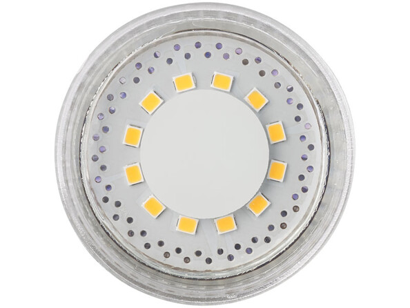 18 spots LED GU5.3 - 3 W - 250 lm - Blanc chaud