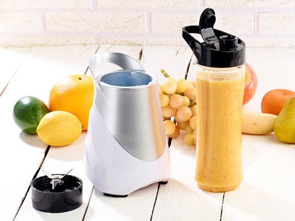 Blender 2 en 1 avec 4 bouteilles à smoothies, 300 W, 600 ml