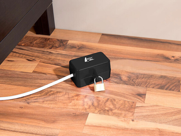 2 boîtiers de protection avec cadenas pour fiche d'alimentation électrique