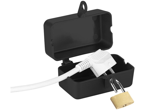 4 boîtiers de protection avec cadenas pour fiche d'alimentation électrique