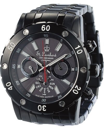 Chronographe solaire radio-piloté pour homme