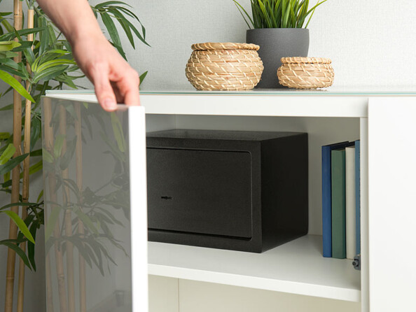 Coffre-fort en acier avec 2 clés à double panneton 12 L