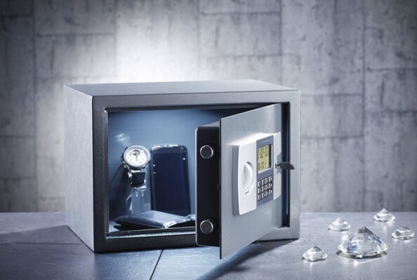 Coffre-fort en acier avec code numérique et écran LCD 22 litres (Reconditionné)