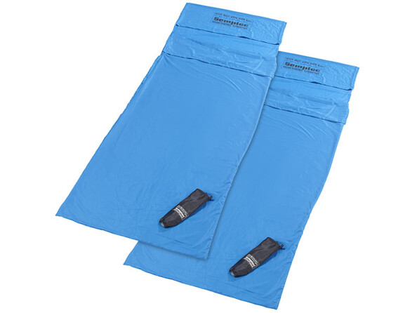 2 draps pour sac de couchage ultra-fins en microfibres