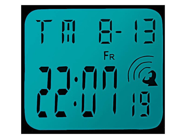 Montre bracelet radiopilotée à écran LCD ''SW-640 DCF'' (Reconditionné)