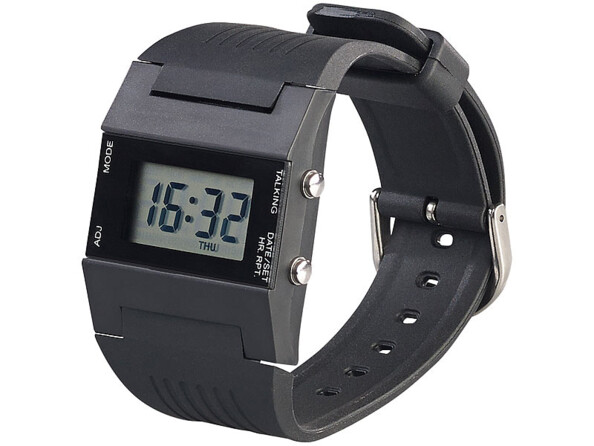 Montre parlante annonce également la date et tous les réglages modifiés