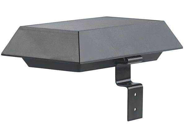 Pack de 3 lampes solaires à LED 6W pour mur et gouttière avec capteur PIR - Noir