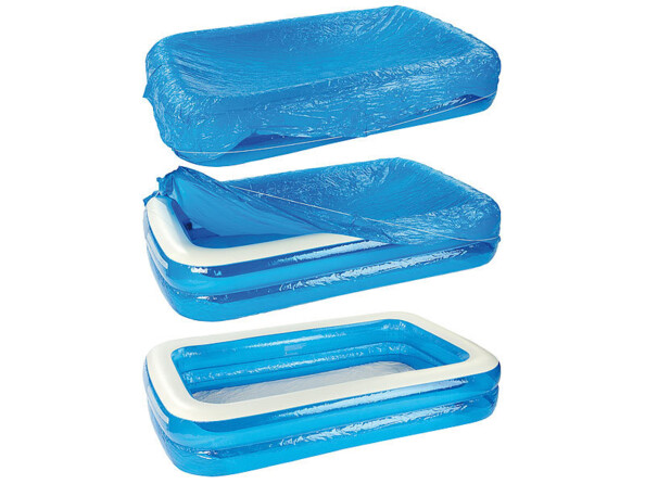 Piscine gonflable géante avec bâche, 242 x 155 x 51 cm