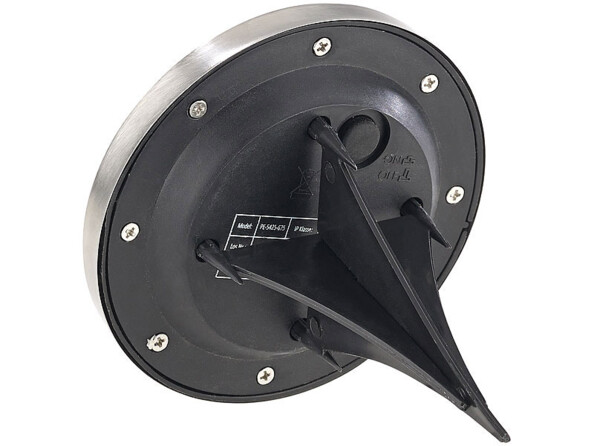 2 spots de jardin solaire en acier