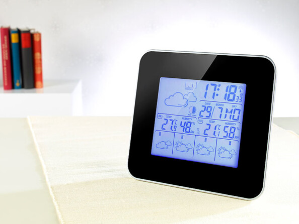 Station météo digitale avec prévisions 4 jours et hygromètre