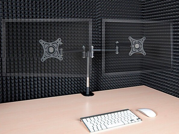 Support pivotant pour 2 écrans LCD/TFT