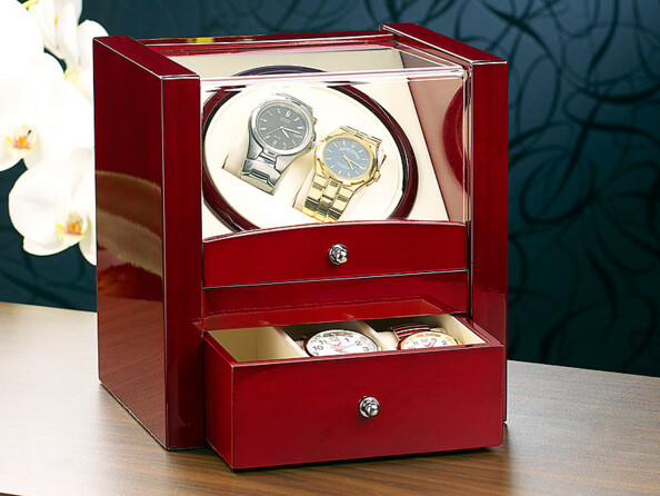 Tourne-montre pour 2 montres automatiques